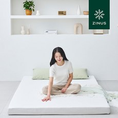 [리뉴얼 출시]지누스 그린티 메모리폼 토퍼 5cm S 싱글 매트리스 침대 바닥, 화이트