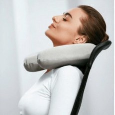 휴대가 편한 에어 목베개 차량용 기내용 여행 목쿠션 KK981, 다크네이비