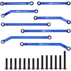 트랙사스 118 TRX4M K10 F 150 업그레이드 부품 RC 크롤러 카를 위한 GTHELE 하이 클리어런스 4 링크 세트 알루미늄 다크 블루, Dark Blue, 1개