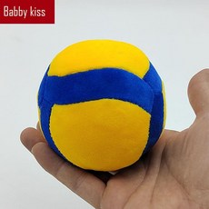 배구공 인형 스포츠 기념품 볼 소품 농구공 옐로우, 1개, 스타일 C 1 3 8.5cm 단색