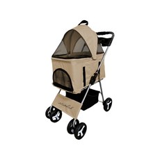 Doogo 可拆式一鍵收折兩用寵物推車, 分離款, 寵物推車【奶茶, 1個