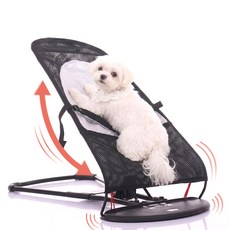 까마느 강아지 바운서 오토 고양이 애완동물 해먹 흔들 침대, 블랙, 1개