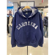 유솔 깔끔하고 고급스러운 체크배색 후드집업 ULJM26201