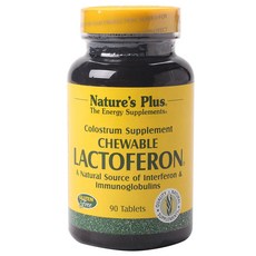 Natures Plus 乳鐵素咀嚼錠, 1個, 90 件