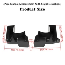 지프 랭글러 JK 용 자동차 트렁크 보관함 트레이 주최자 2011 2/4 도어 인테리어 액세서리, 01 Left and Right