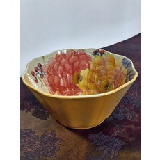 景德鎮 手繪陶瓷碗 黃色牡丹, 商品主圖, 1個