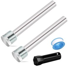 2팩 RV 온수기 양극봉 - 4.5인치 L x 1/2인치 NPT 앳우드 도메틱 교체 부품 11553, 4.5''L x 1/2'' NPT - 2팩