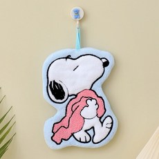 Snoopy 史努比 Peanuts 正版授權 擦手巾, 1個, 披風藍