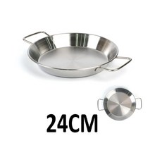 레스토랑 플레이팅 넓은 스테인리스 손잡이 냄비 24CM