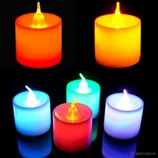 LED티라이트초(대형) 생일파티 기념일 장식소품 파티, 1개, 레드