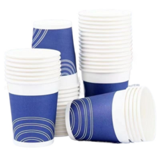 一次性紙杯商用加厚防燙咖啡杯辦公室飯店雙層牛皮紙杯整箱批發, 本色竹子[250ml]9盎司加厚加硬，200只[4包]實惠裝×1個