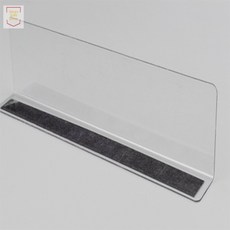 메가디자인 L형 칸막이 25x6cm 자석형 투명