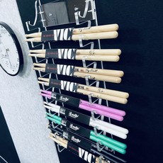 드럼스틱 거치대 벽걸이 꽂이 투명 보관대 선반 북채 수납, 화이트 드럼 스틱 스탠드 걸이형, 1개