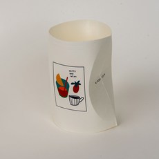 휴대용 K-종이컵 네모톡컵 5팩(25개) 세계최초 접어서 휴대하는 컵, 5세트, 5개입