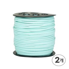디어플레이스 샤무드끈 세무끈 스웨이드끈 90m 3mm, 13 민트, 2개