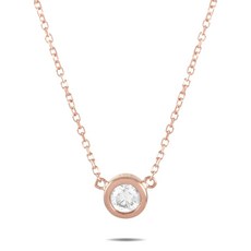 LB 익스클루시브 중고 14K 로즈 골드 다이아몬드 네크리스