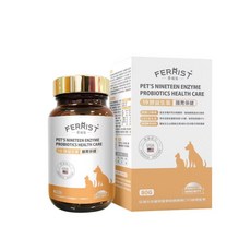 菲瑞絲 FERRIST 19酵益生菌腸胃保健方 80g 寵物犬貓通用 腸胃保健 貓狗腸胃護理, 1個, 80g一罐
