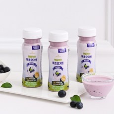 햇풀먹인 목초 마시는 요거트 과일 듬뿍 블루베리 락토프리 무유당 요플레 120ml, 10개