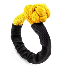 소프트 샤클 견인 스트랩 합성 41000lbs 파손 강도 헤비 듀티 슬리브 포함) 4x4 오프로드 액세서리, 05 Yellow-25T