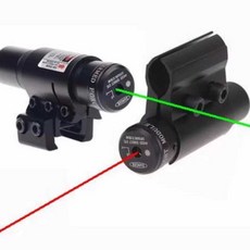 레이저 사이트 사냥 조준경 조준기 발광 손전등 도트 스코프 장비 전술 서바이벌, 단일 녹색 램프+1배터리, 1개