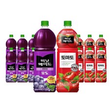 미닛메이드 포도 + 토마토 각 6개씩 총 12개, 1.5L