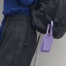 골프백 캐리어 커버형 네임택 퍼플tae6+9ktM
