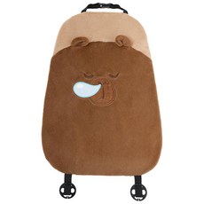 겨울 극세사 카시트 커버 차량용 방석 따뜻한 미끄럼 방지 시트 카파카라 카시트, 1개, 뉴 유럽 밍크 카피바라 쿠션과 등받이