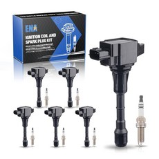 ENA 이리듐 스파크 플러그 6개 세트 및 점화 코일 팩 6개 UF550용 3.5L V6 교체용
