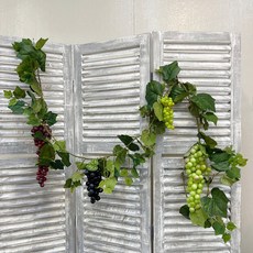 인조 포도 넝쿨 가랜드 줄기 벽걸이 벽장식 조화, 포도(중)그린, 포도(중)그린
