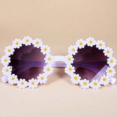 데이지 키즈 선글라스 / 화이트꽃 플라워 키드 썬그라스