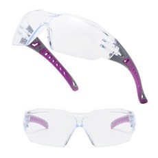 RAUOJOS 보안경 작업 보안경 김서림방지 방수의 고글 스포츠 고글 ROS-SG247, 1개, 자주색