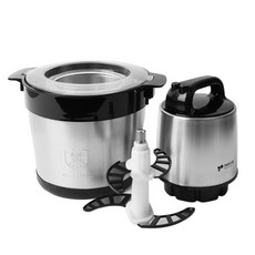 키친아트 대용량 S자 2중 칼날 스테인레스 멀티다지기 6L, KM-28FM