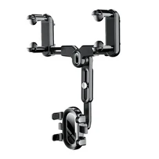 호환 차량 전화 홀더 백미러 마운트 차량 전화 브래킷 탐색 GPS 스탠드 차량에 접이식 모바일 셀, 01 1pc