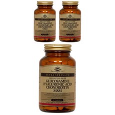 SOLGAR 葡萄糖胺玻尿酸軟骨素MSM補充錠, 60顆, 3罐