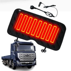 현대 엑시언트 열선시트 자동차 온열매트 조수석 전기방석(호환 상품), 1개, 블랙