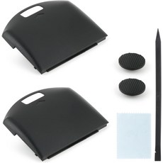 소니 PSP 1000 1001 1002 1003용 2PCS 배터리 백도어 커버 케이스 교체용 후면 하우징 도어 액세서리 부품블랙