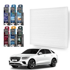 현대모비스 GV70 에어컨 필터 방향제세트, GV70 20년-, 12번 필터+블루밍플라워