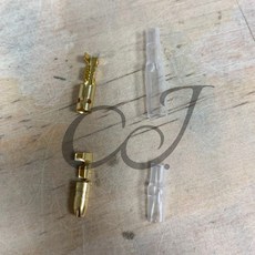 CJ 機車電動車線頭子彈頭端子 一拖二連接器，快速連接，穩固耐用，適用多種車型, 1個, 1對1 x20組set