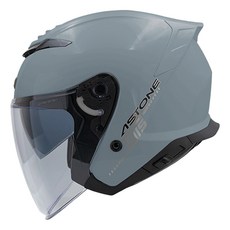 【PUPU SHOP】(現貨)ASTONE DJ15 素色 半罩安全帽 4/3罩 安全帽, 平黑銀,L