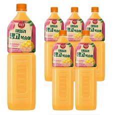 해태 과일촌 아침에 망고복숭아, 6개, 2L