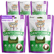 닥터페트라 덴티치카 덴탈트릿 고양이 치석 입냄새 제거 이빨과자, 5개, 70g, 참치맛