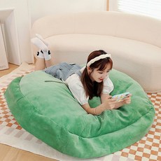 뷰라뷰 거북이 등껍질 등딱지 꼬부기 입는 대형 인싸템 쿠션, 그린