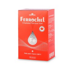 康心速鐵 多甘胺酸亞鐵複方膠囊FERROCHEL(50顆/盒)(全素) 公司貨 台灣賣家 快速出貨, 1個