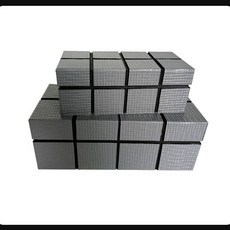 奢尚匯品 新中式皮革首飾盒 裝飾擺件, 灰黑,小號215*105*80, 1個