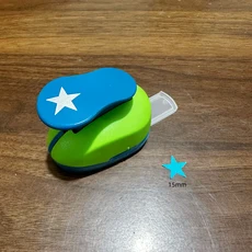 1PCS(0.8cm1.5cm2.5cm3.8cm5cm) 별 모양 공예 펀치 세트 14세 이상 수동 DIY 구멍 papel de 스크랩북, 01 1, 04 15mm