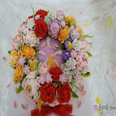 기념일 상견례 돌잔치 예단 생신 앙금플라워 떡케이크 의정부/양주/도봉 3호/크레센트형, 1g, 1개