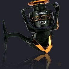바다 민물 겸용 원투 낚시 금속 스풀 다중 베어링 회전 부드러운 스피닝 릴 낚시, 상세페이지 참조, YUMOSHI릴(AD3000)