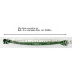 0개입 원예 기둥 연결기 지지대 온실 고정 식물 연결봉 플라스틱, 0pcs, Adjustable 26 35cm