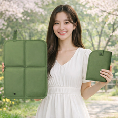 보넬티 방습 접이식 휴대용 방석, 그린