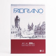 삼원 파브리아노 스케치북 크로키북 모음, CS03 (상단스프링) 200g A3